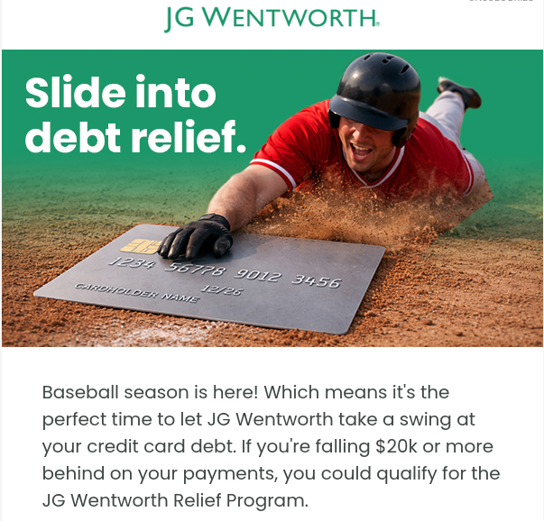 Jg Wentworth - Debt Settlement